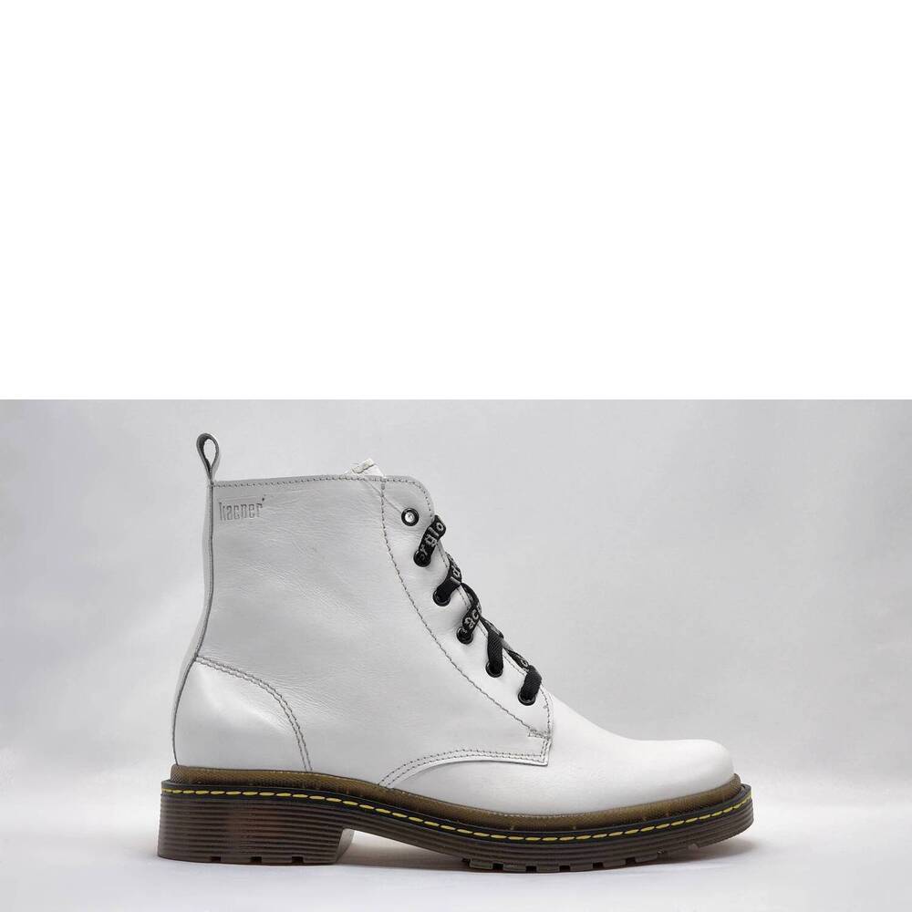 NEW KCR GROUP women's premium leather boots in white
